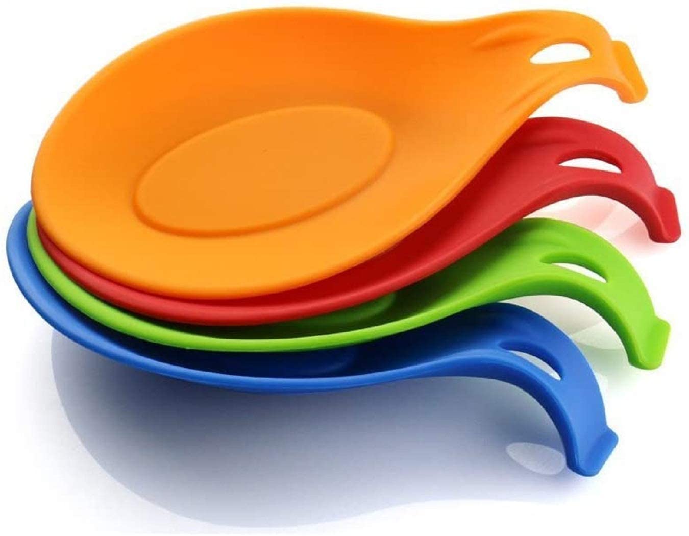 Wholesale Flexible Silicone Kitchen Utensil Rest Ladle Spoon Holder Silicone Spoon Rest